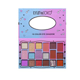 Palete de Machiaj, KEVIN & COCO, Pink Blue, Fard de Pleoape, 18 culori, 19.3 x 12 x 1.4 cm - vivimall.ro