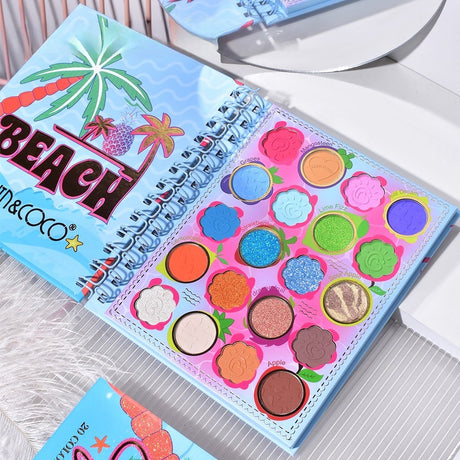 Palete de Machiaj, KEVIN & COCO, Colour Fruit Party, Fard de Pleoape, 20 culori, 15.3 x 17.4 x 1.2 cm - vivimall.ro