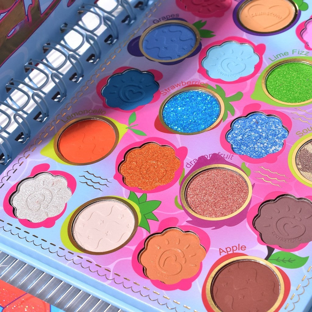 Palete de Machiaj, KEVIN & COCO, Colour Fruit Party, Fard de Pleoape, 20 culori, 15.3 x 17.4 x 1.2 cm - vivimall.ro