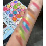 Palete de Machiaj, KEVIN & COCO, Colour Fruit Party, Fard de Pleoape, 20 culori, 15.3 x 17.4 x 1.2 cm - vivimall.ro