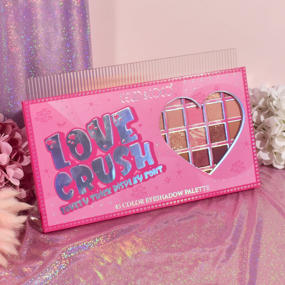 Paleta Machiaj Love Crush, 45 Culori | ViviBeauty - vivimall.ro