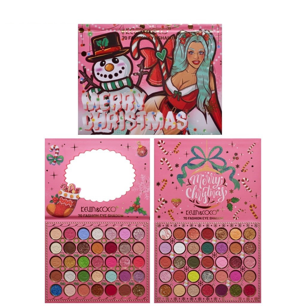 Trusa De Machiaj, Kevin & Coco, Snowy Christmas, 70 Culori, 22.5 X 17 X 2 Cm - vivimall.ro