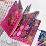 Trusa de Machiaj, KEVIN & COCO, Cool Girl Book, 82 culori, 16 x 21.5 x 2.5 cm - vivimall.ro