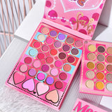 Trusa De Machiaj, Kevin & Coco, Mean Girl Rose, Fard De Pleoape, Iluminator, Blush Cremos, 97 Culori, 21 X 15.7 X 2.4 Cm - vivimall.ro