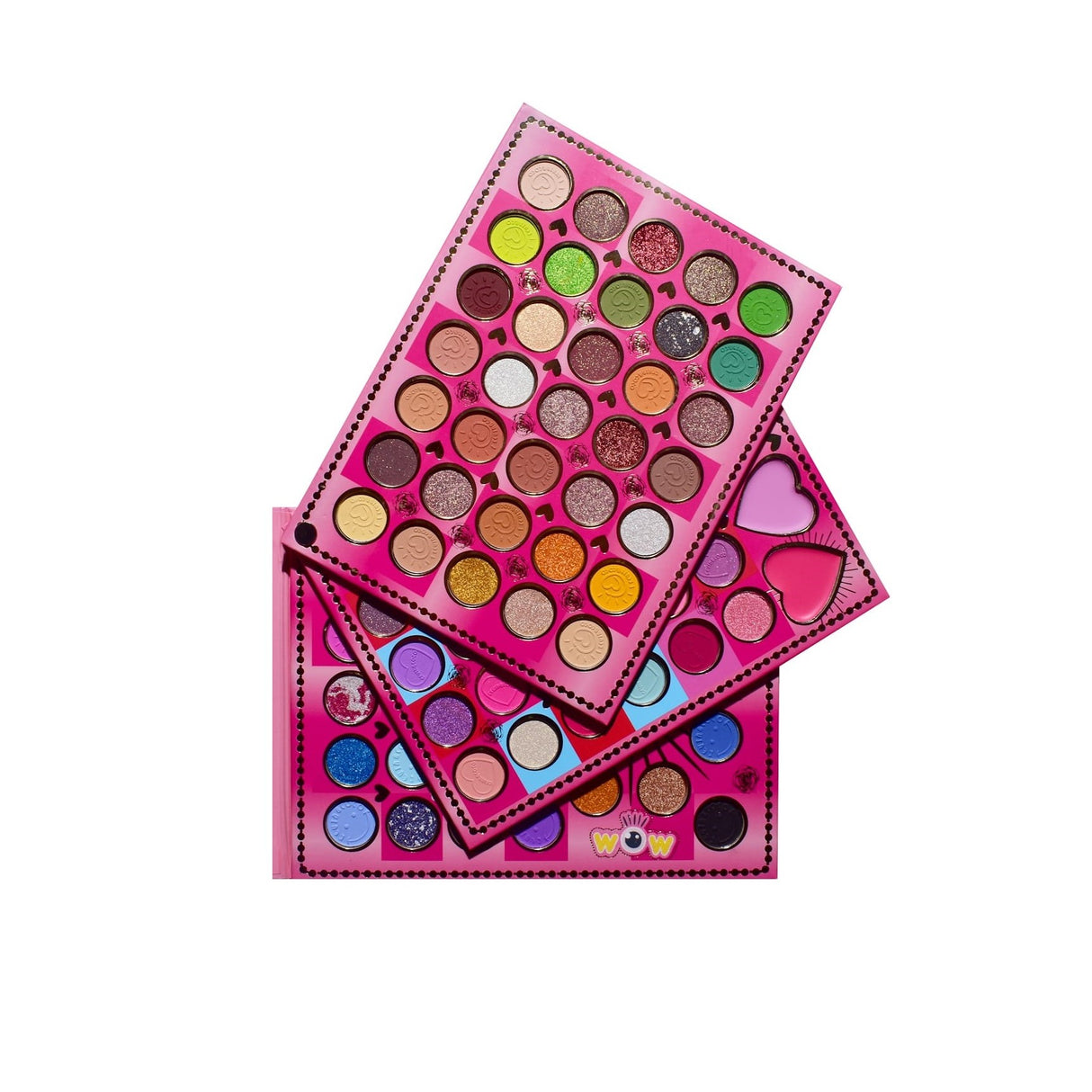 Trusa De Machiaj, Kevin & Coco, Mean Girl Rose, Fard De Pleoape, Iluminator, Blush Cremos, 97 Culori, 21 X 15.7 X 2.4 Cm - vivimall.ro