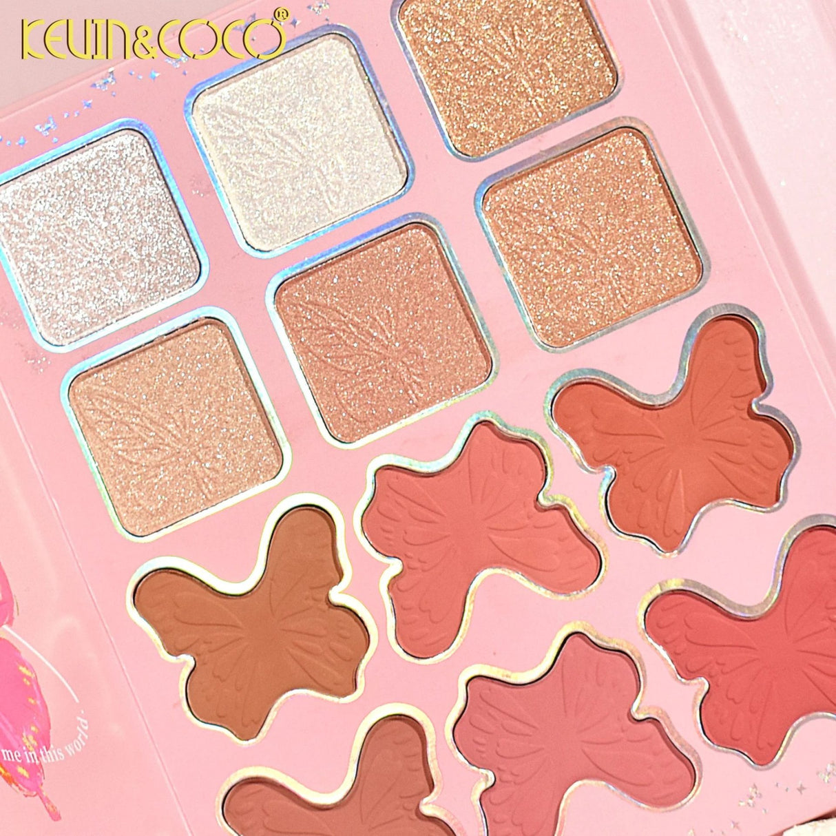 Set  Machiaj Profesional, Kevin&Coco, Trusa Multifunctionala pentru Ochi, Buze si Fata, 96 Nuante Mixte, Pigmentare Intensa, pentru Toate  Tipurile de Ten, 21x16.5x3.6cm, Multicolora - vivimall.ro