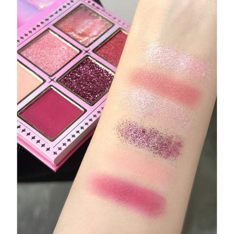 Paleta De Machiaj, Kevin & Coco, Pink Barbie Girl, Fard De Pleoape, 6 Culori, 11.3 X 8.2 X 1.3 Cm, Model Quin - vivimall.ro