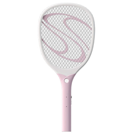 Paleta Electrica Pentru Tantari, Muste Sau Insecte Led, Reincarcabila, Incarcare Usb, Plastic, Casa Si Gradina, Anti-Insecte, Alb-Roz - vivimall.ro