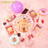 Paleta Kevin&Coco Coco Bear coral, ambalaj adorabil, idee cadou pentru pasionate de machiaj