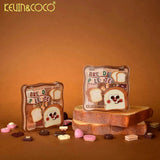 Paleta Farduri de Ochi,  Kevin&Coco, Fard de Pleoape, 12 Nuante, Finisaj Mat, Shimmer, Textura Catifelata, Pigmentare Intensa, Toate Tipurile de Ten, 82.7 g, 9.3 x 1.7 x 9.4 cm, Warm Bronze - vivimall.ro