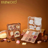 Paleta Farduri de Ochi,  Kevin&Coco, Fard de Pleoape, 12 Nuante, Finisaj Mat, Shimmer, Textura Catifelata, Pigmentare Intensa, pentru Toate Tipurile de Ten, 82.7 g, 9.3 x 1.7 x 9.4 cm, Soft Nude - vivimall.ro