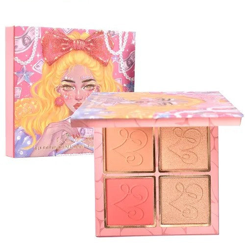 Paleta Farduri Kevin&Coco Varianta 2, 13 Culori, Iluminator Si Blush Inclus, Patrata, 120 G, 10.9 X 10.9 X 1.7 Cm, Valabilitate 3 Ani, Multicolor - vivimall.ro