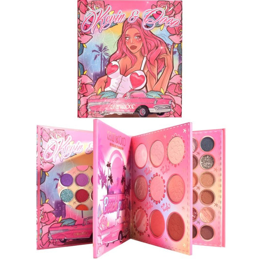 Paleta farduri Kevin&Coco, 69 nuante, blush, iluminator, conturing, deschidere tip carte, 18.6 x 16.5 cm, 97 g, multicolor, model 2 - vivimall.ro