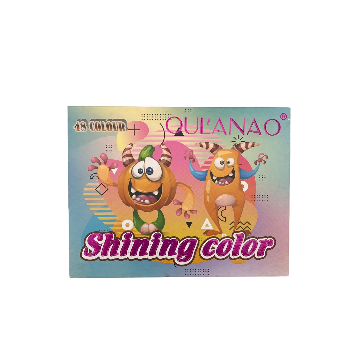 Paleta Farduri Oulanao, 48 Culori, Farduri Mate, Sidefate, Glitter, Dreptunghiulara, 200 G, 45 X 43 X 3.9 Cm, Valabilitate 3 Ani, Multicolor - vivimall.ro