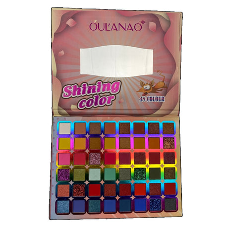 Trusa de machiaj, paleta de farduri Shining cu 48 de culori pigmentate, Vivimall - vivimall.ro