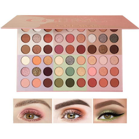 Trusa de machiaj, paleta de farduri cu 54 de culori pigmentate, Vivimall - vivimall.ro