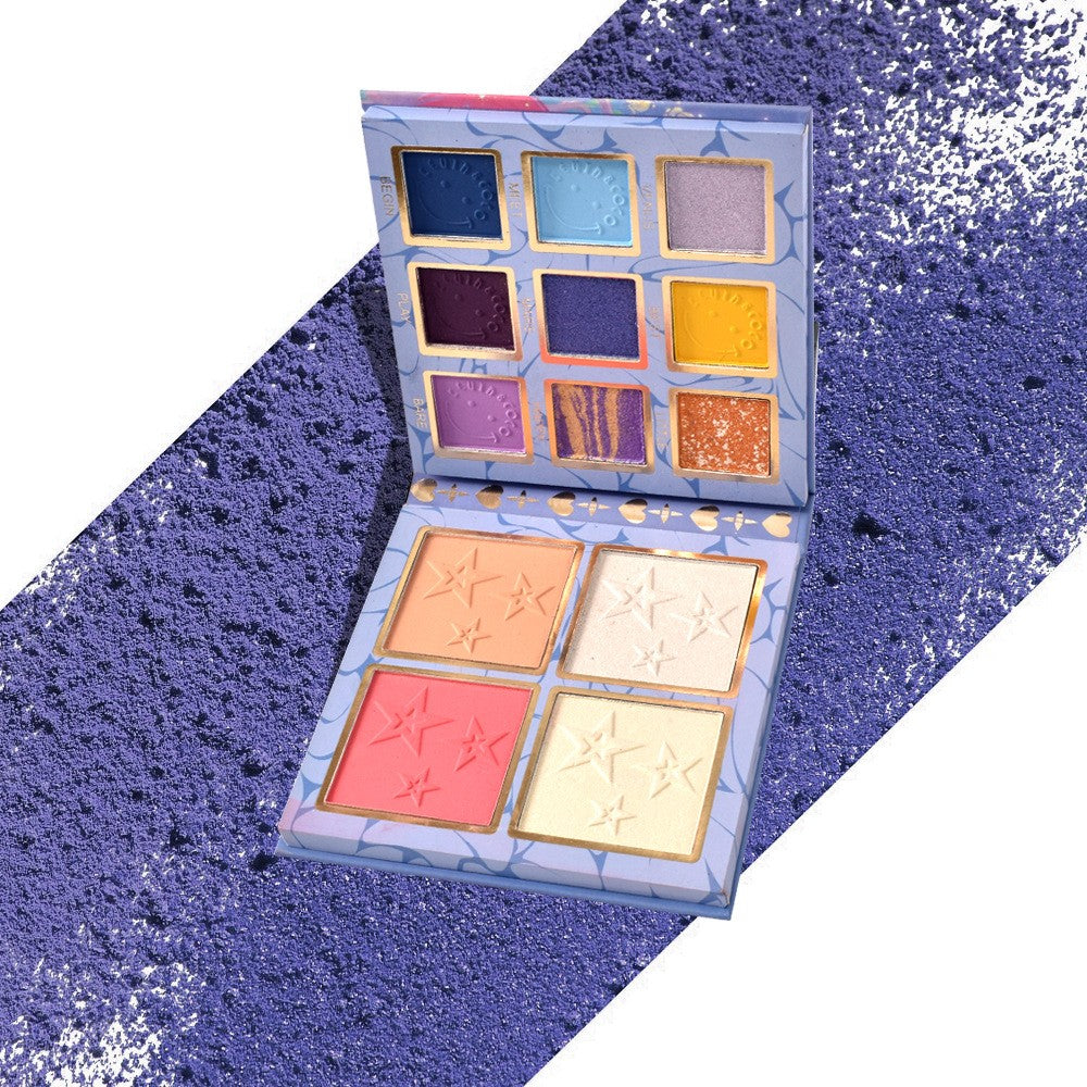 Paleta Farduri Kevin&Coco Varianta 1, 13 Culori, Iluminator Si Blush Inclus, Patrata, 120 G, 10.9 X 10.9 X 1.7 Cm, Valabilitate 3 Ani, Multicolor - vivimall.ro