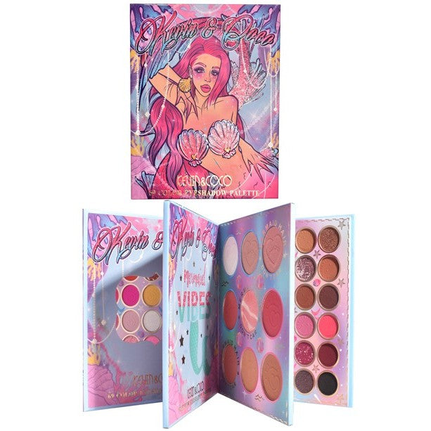 Paleta Farduri Kevin&Coco, 69 Nuante, Blush, Iluminator, Conturing, Deschidere Tip Carte, 18.6 X 16.5 Cm, 97 G, Multicolor - vivimall.ro