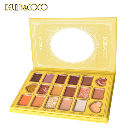 Trusa De Machiaj Kevin&Coco Cu 18 Culori Sidefate - vivimall.ro
