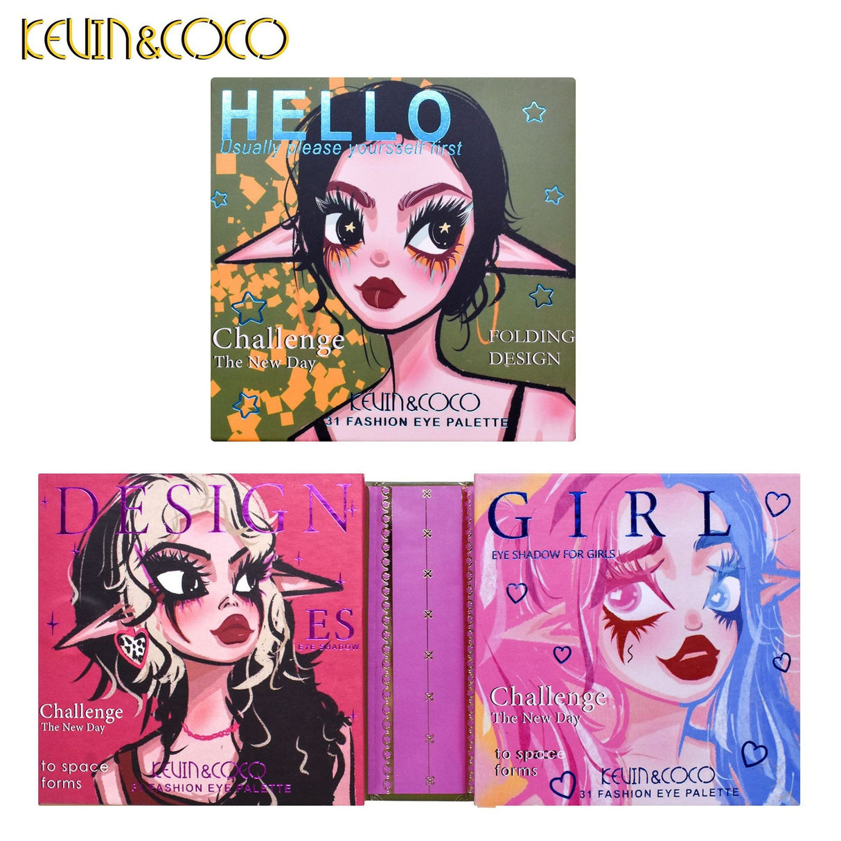 Paleta De Farduri Kevin&Coco Cu 31 De Culori Pigmentate - vivimall.ro