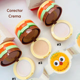 Paletă Machiaj 5 în 1 Kevin&Coco Burger, Blush Iluminator Contur