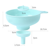 Palnie Din Plastic 3 In 1 Doua Dimensiuni De Scurgere, Cu Filet Si Filtru, Diametru Scurgere 5.4 Cm, 11.5 X 16.7 Cm, Albastru - vivimall.ro