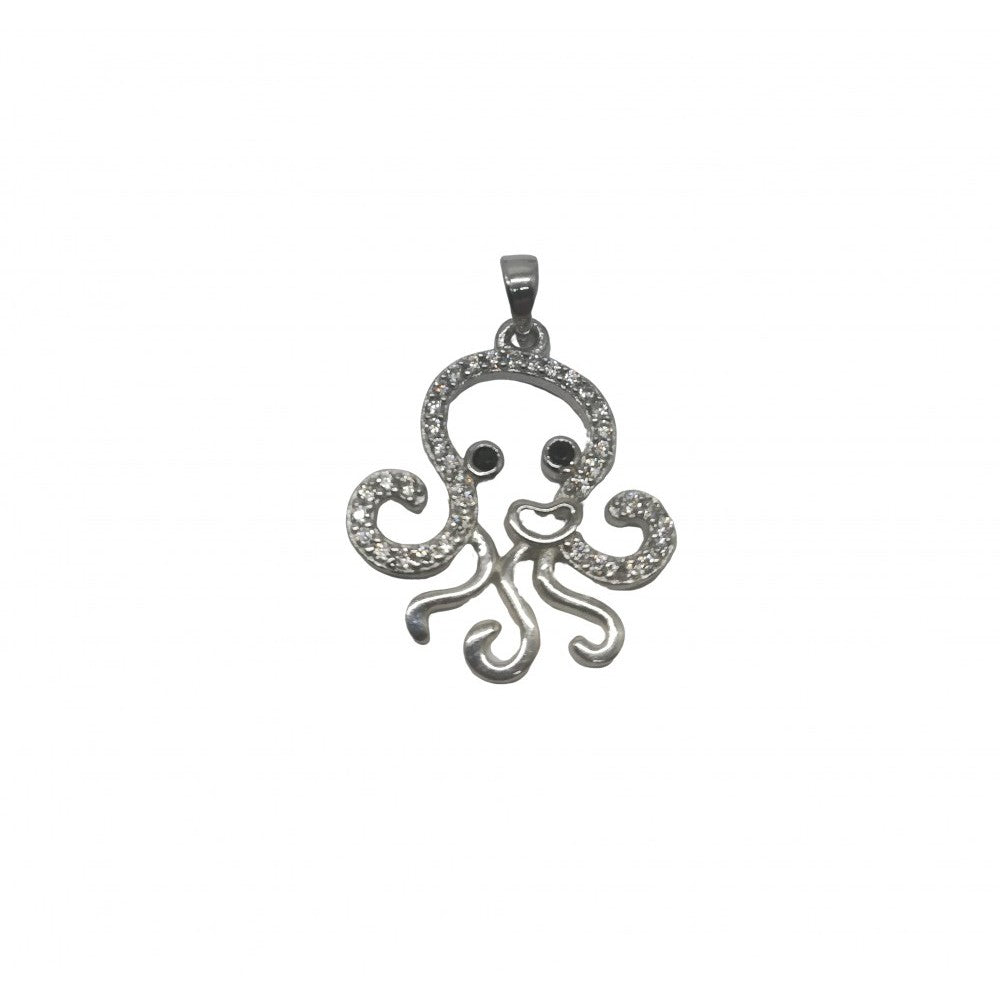 Pandantiv Argint 925 Caracatita Cu Zirconii - vivimall.ro