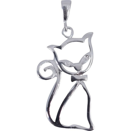 Pandantiv, Jolie Silver, Argint 925, Model Fancy Cat, 38 x 20 mm, 2.4 g - vivimall.ro