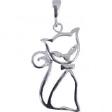 Pandantiv, Jolie Silver, Argint 925, Model Fancy Cat, 38 x 20 mm, 2.4 g - vivimall.ro