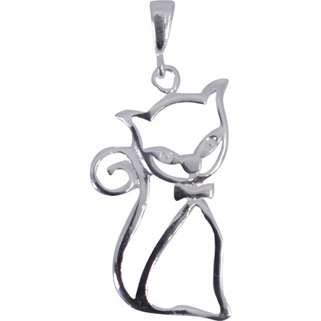 Pandantiv, Jolie Silver, Argint 925, Model Fancy Cat, 38 x 20 mm, 2.4 g - vivimall.ro