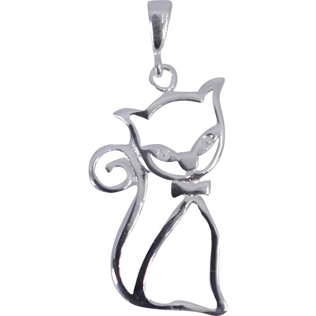 Pandantiv, Jolie Silver, Argint 925, Model Fancy Cat, 38 x 20 mm, 2.4 g - vivimall.ro