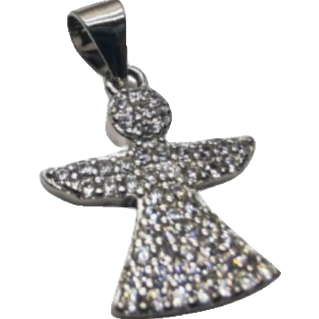 Pandantiv Argint 925 Inger cu Pietre Rodiat - vivimall.ro