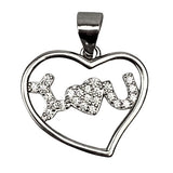 Pandantiv Argint 925 Inima I Love U