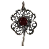 Pandantiv Argint 925, Trifoi Filigran cu Zirconiu - vivimall.ro