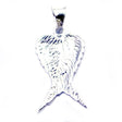 Pandantiv Aripi, Argint 925, 4 cm x 1.5 cm - vivimall.ro