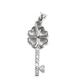 Pandantiv Cheie cu pietre, Argint 925, 2.5 cm x 1 cm