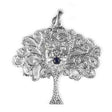 Pandantiv din Argint 925 Copac cu pietre rodiat - vivimall.ro