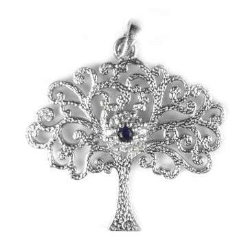 Pandantiv din Argint 925 Copac cu pietre rodiat - vivimall.ro