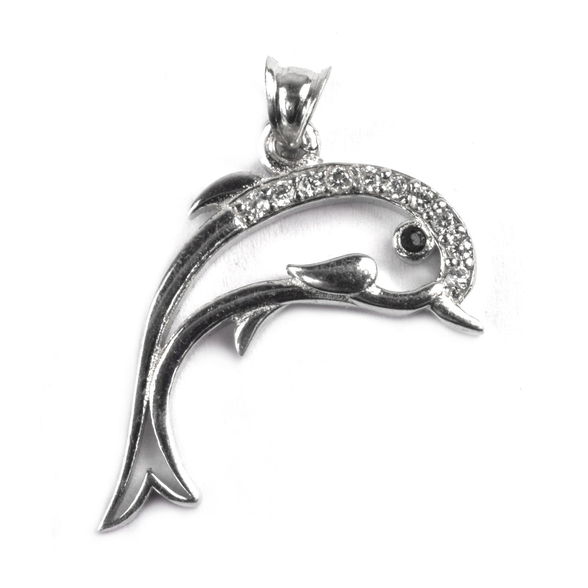 Pandantiv din Argint 925 Delfin cu pietre