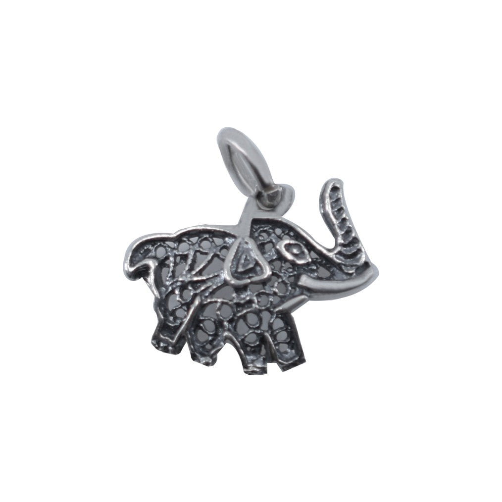 Pandantiv Din Argint 925 Elefant Filigran Oxidat