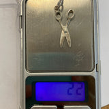 Pandantiv, Jolie Silver, Argint 925, Model Foarfeca, 2.2 g, 27x15 mm - vivimall.ro