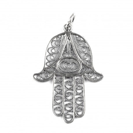 Pandantiv din Argint 925 Hamza Filigran - vivimall.ro