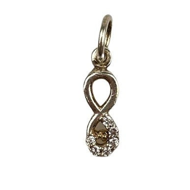 Pandantiv Din Argint 925 Infinit In Cerc Cu Pietre, 1.35 G, Jolie Silver