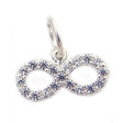 Pandantiv, Jolie Silver, Argint 925, Model Infinit cu Pietre, Model Random, Zirconii, 10 x 12 mm, 0.6 g - vivimall.ro