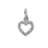 Pandantiv din Argint 925 Inima Contur cu Pietre - vivimall.ro