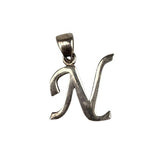 Pandantiv din Argint 925, Initiala N - vivimall.ro