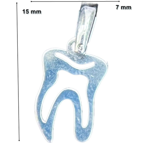 Pandantiv din Argint 925 Jolie Silver, Model Dinte, 15 x 7 mm, 0.6 g - vivimall.ro