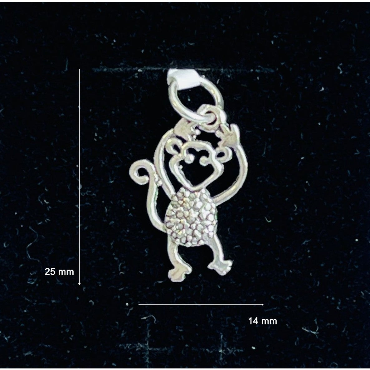 Pandantiv din Argint 925 Jolie Silver, Model Maimuta, 25 x 14 mm, 1.4 g - vivimall.ro