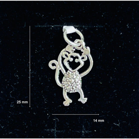 Pandantiv din Argint 925 Jolie Silver, Model Maimuta, 25 x 14 mm, 1.4 g - vivimall.ro