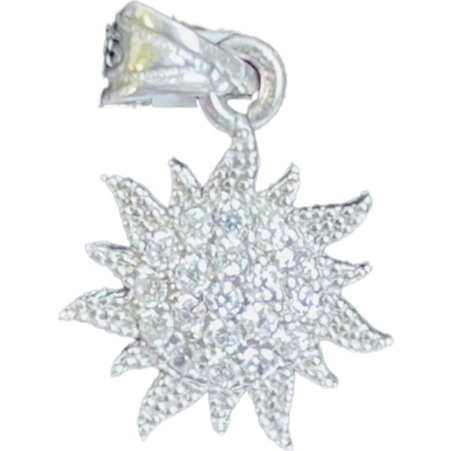 Pandantiv din Argint 925 Jolie Silver, Model Soare cu Zirconii, 20 x 14 mm, 1.8 g - vivimall.ro